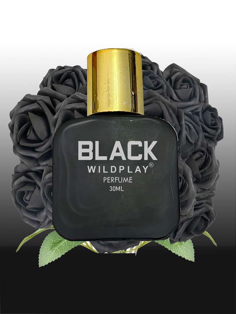 black 30ml perfume spray