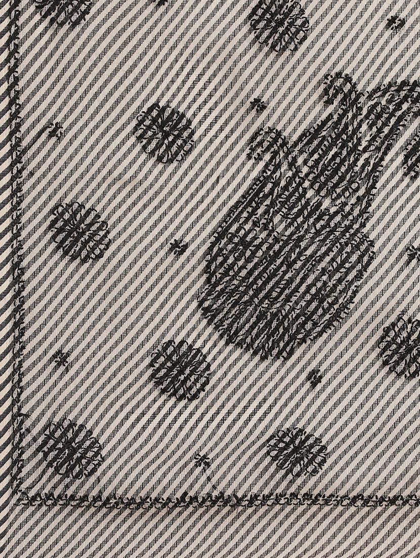 ada hand-embroidered black kota leheriya saree with chikankari work with blouse - 18524386 - Standard Image - 3