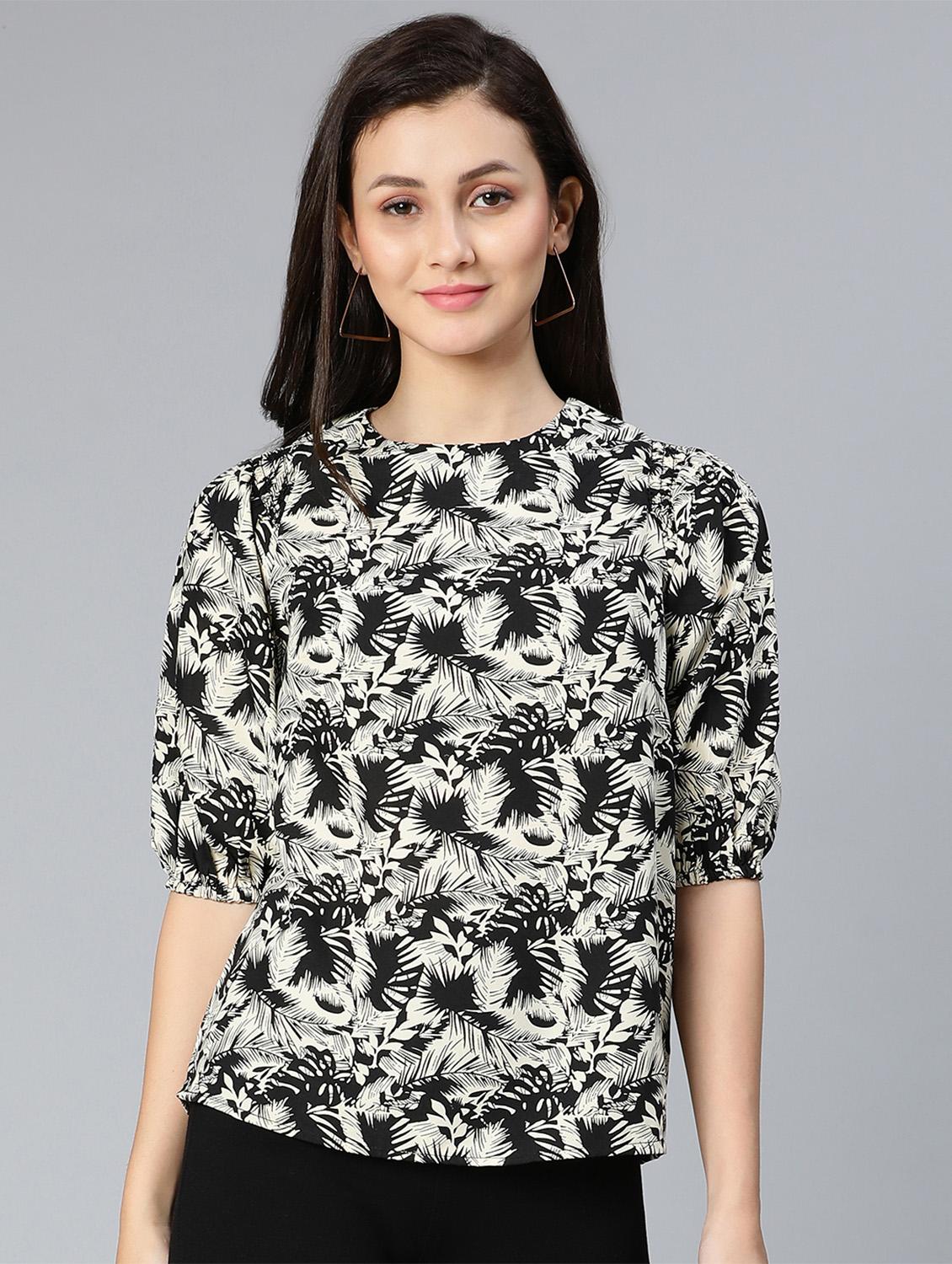 women's straight round neck top - 18524587 -  Zoom Image - 0