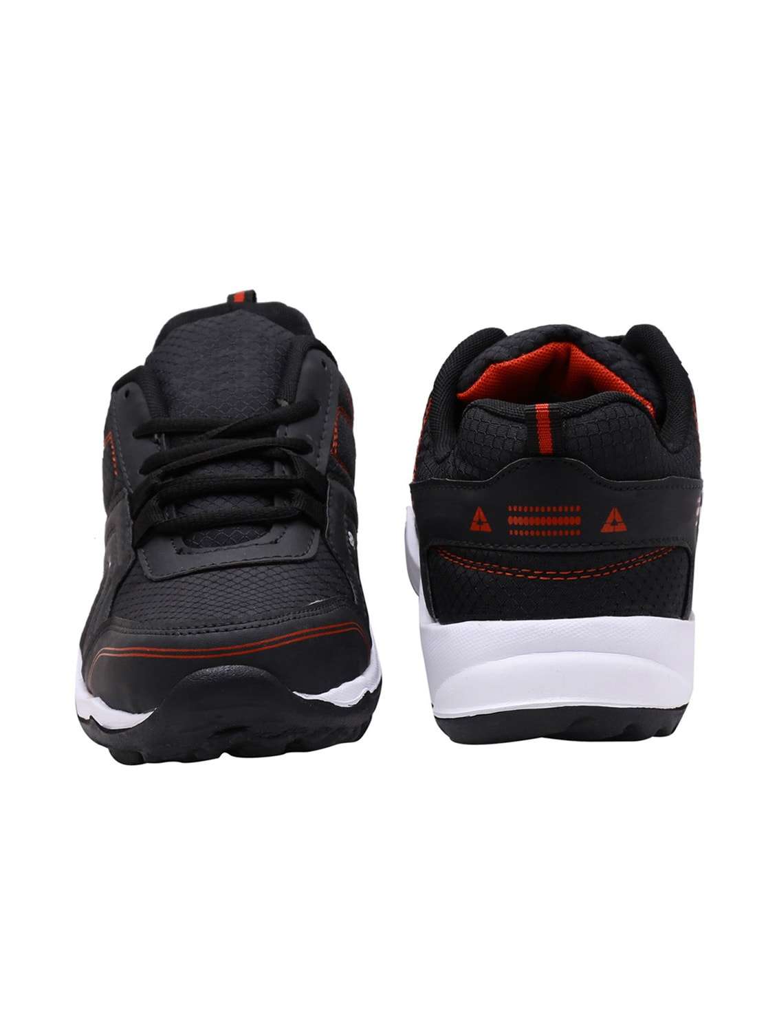 mens black lace up sport shoe - 18526777 - Standard Image - 3