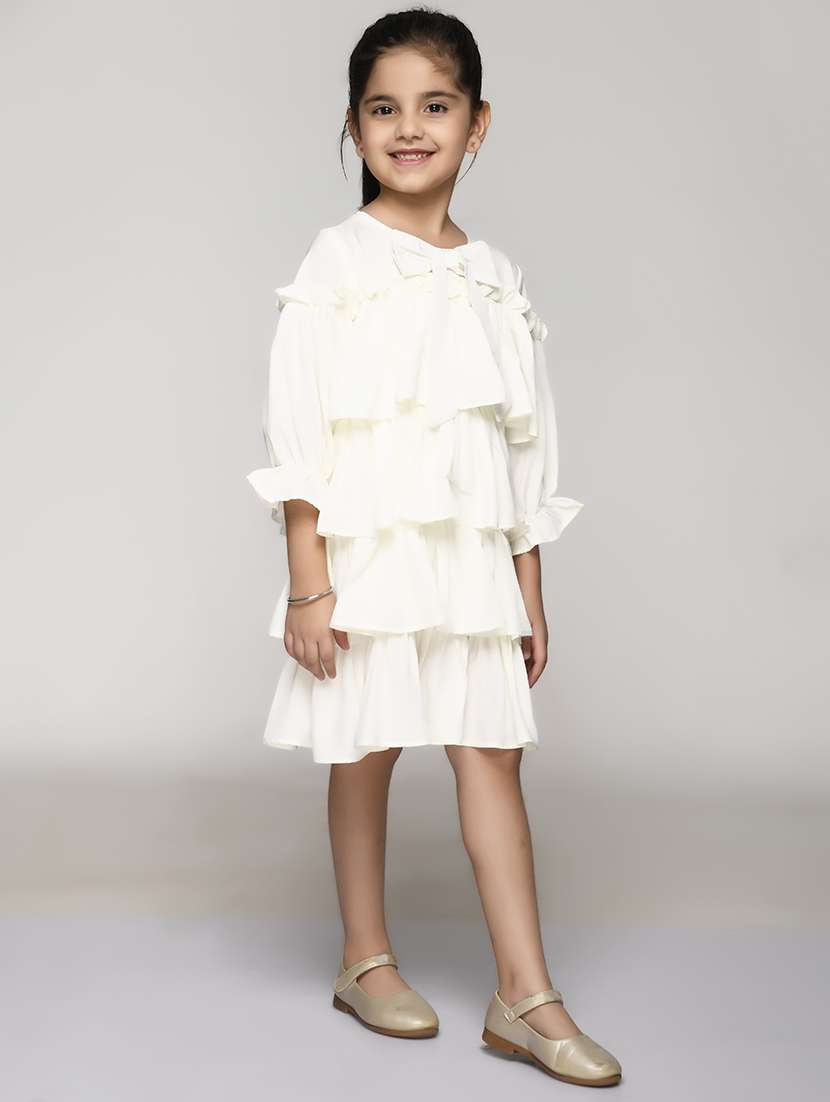 girls round neck  frock