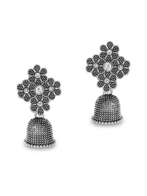 silver brass chandellier earring - 18528710 - Standard Image - 0