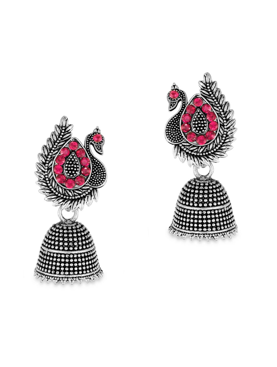 pink brass chandellier earring - 18528716 - Zoom Image - 0