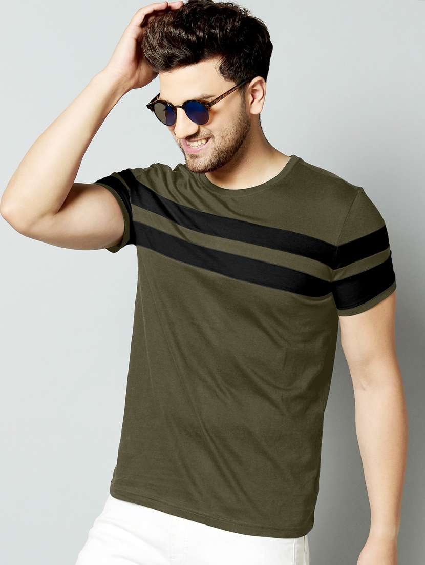 round neck cut & sew t-shirt - 18528740 - Zoom Image - 0