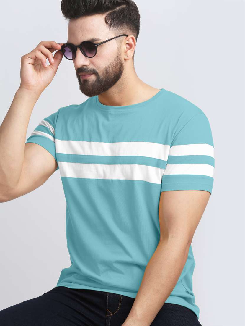 round neck cut and sew t-shirt