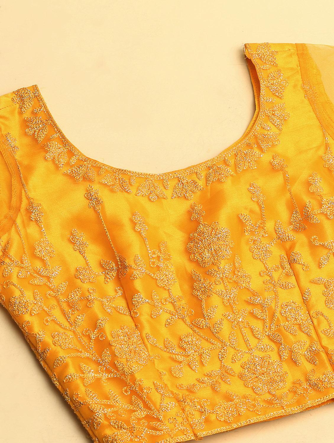 embroidered semi-stitched lehenga choli with dupatta - 18529274 - Standard Image - 3