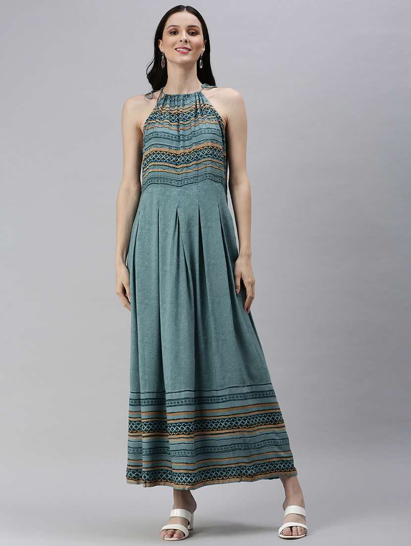 women's fit & flare maxi dress