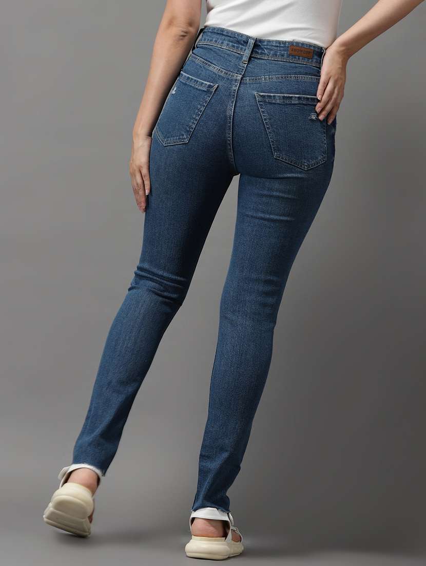 women's distress slim fit jeans - 18531086 -  Standard Image - 3