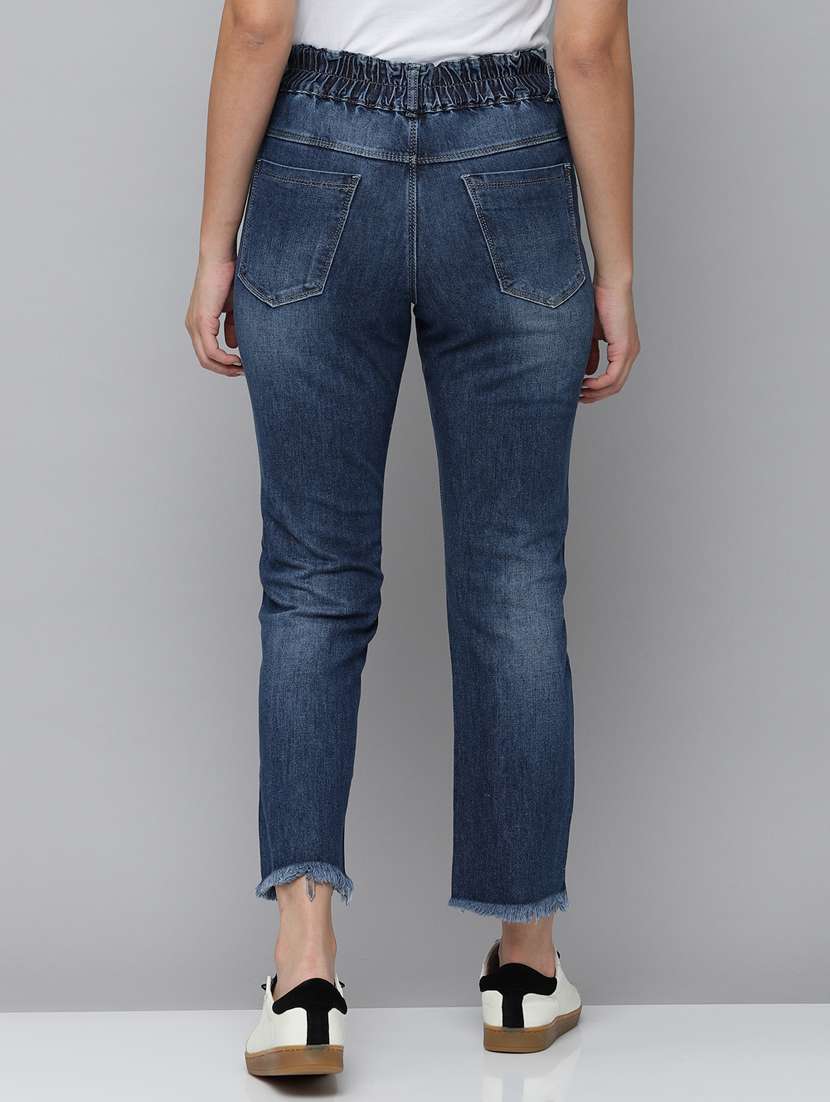 women's distress straight fit jeans - 18531108 -  Standard Image - 3