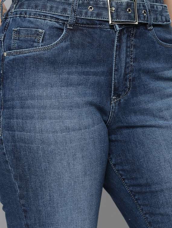 women's distress straight fit jeans - 18531108 -  Standard Image - 5