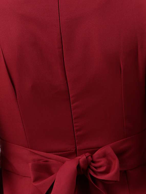 wrap neck solid jumpsuit - 18531248 -  Standard Image - 3