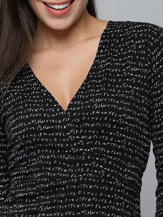 v-neck printed full leg jumpsuit - 18531280 -  Standard Image - 5