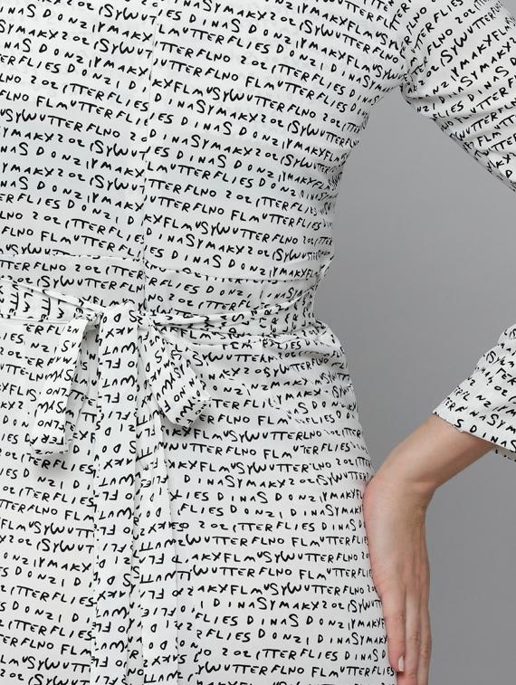 v-neck printed full leg jumpsuit - 18531281 - Standard Image - 5