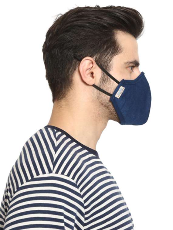blue nonwoven antipollution men mask - 18531663 -  Standard Image - 5