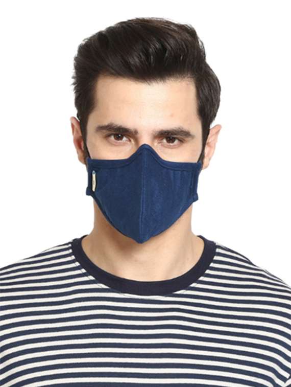 blue nonwoven antipollution men mask - 18531663 -  Standard Image - 8
