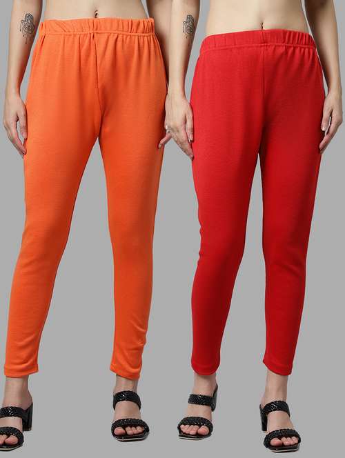 pack of 2 mid rise solid legging - 18531868 - Standard Image - 0