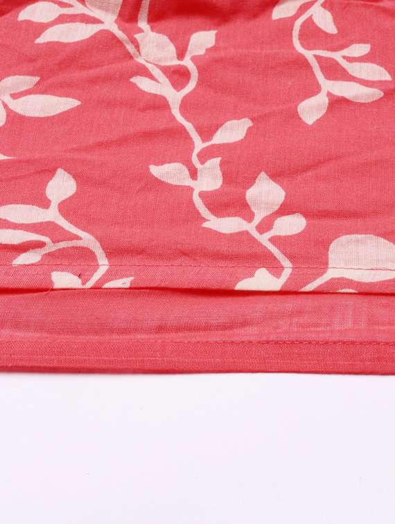 peach printed tiered ethnic dress - 18532083 -  Standard Image - 5