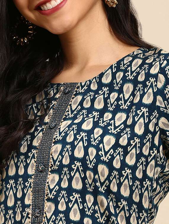 women's straight kurta - 18532084 -  Standard Image - 3