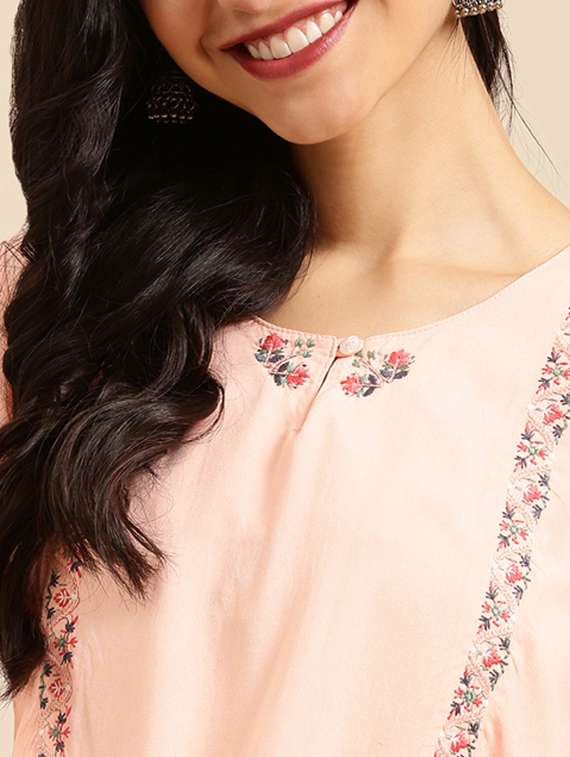 women's straight kurta - 18532134 -  Standard Image - 3