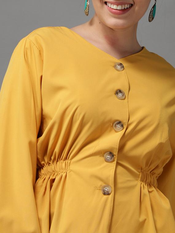 women's peplum v neck top - 18532186 - Standard Image - 5