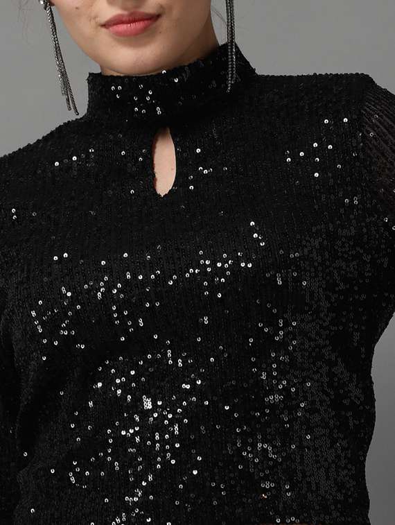 long sleeved embellished top  - 18532193 -  Standard Image - 5