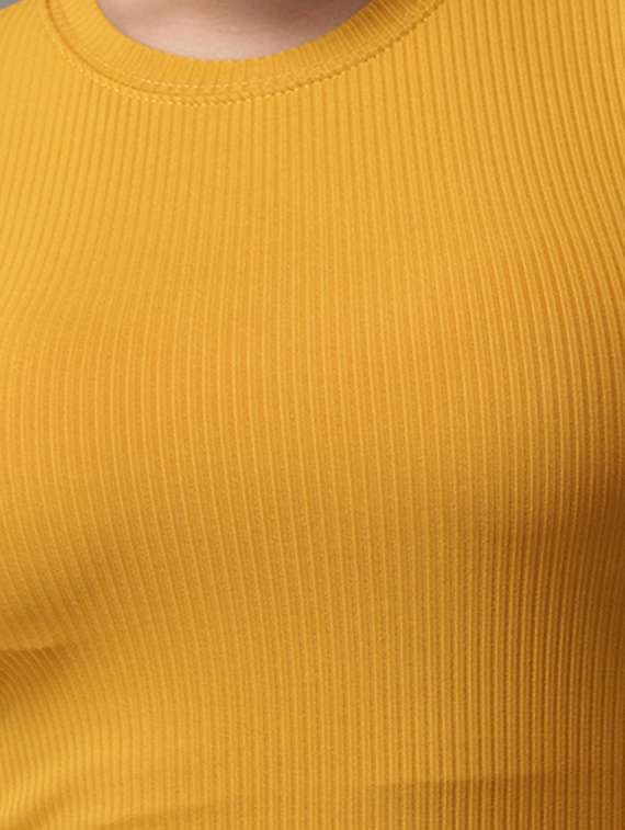 women's crop round neck top - 18532231 -  Standard Image - 3