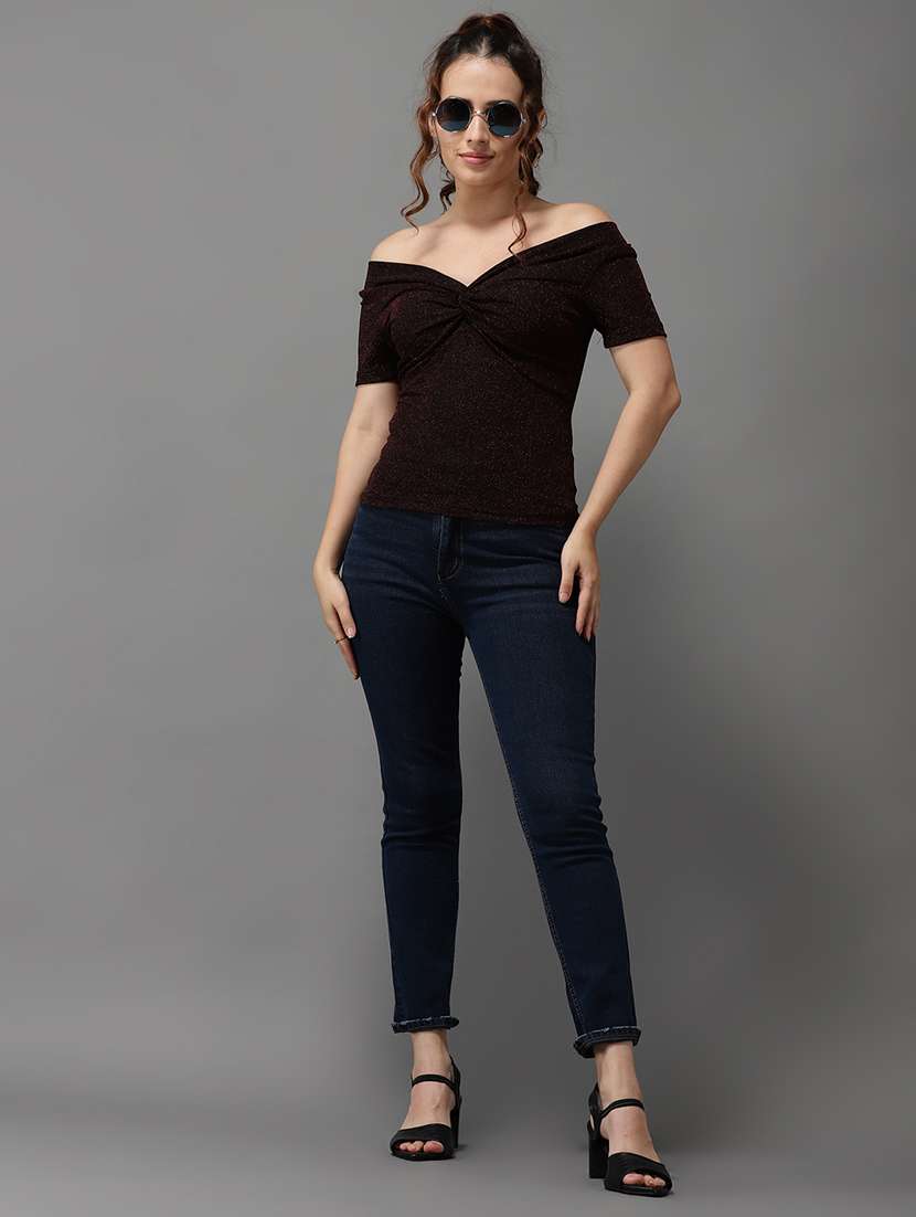 women's straight off shoulder top - 18532245 -  Standard Image - 3