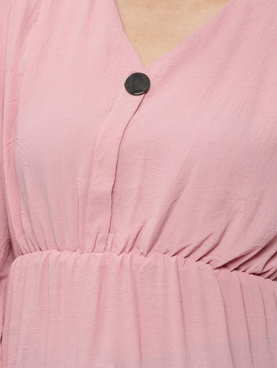 women's peplum v neck top - 18532265 - Standard Image - 3