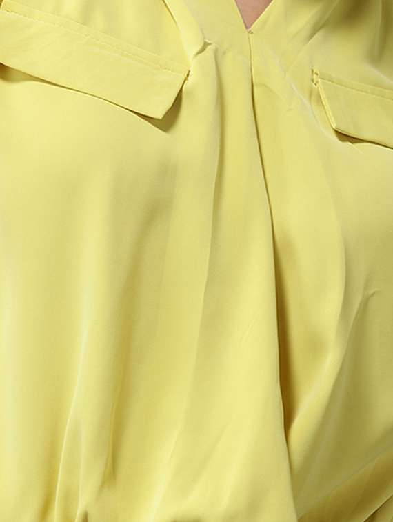 women's blouson v neck top - 18532287 -  Standard Image - 3