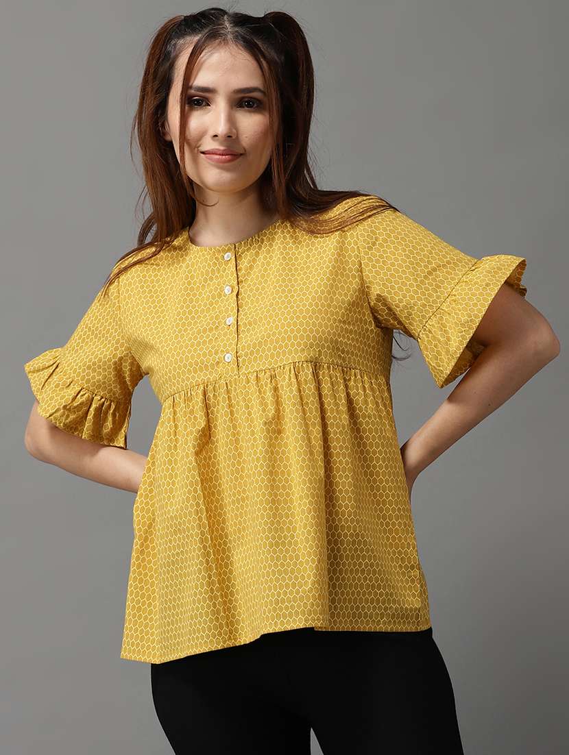 women's peplum round neck top