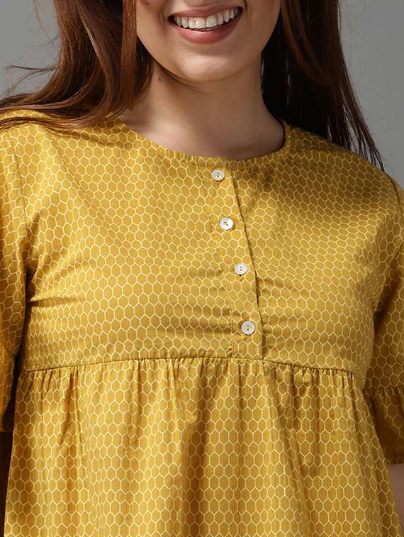 women's peplum round neck top - 18532301 -  Standard Image - 3