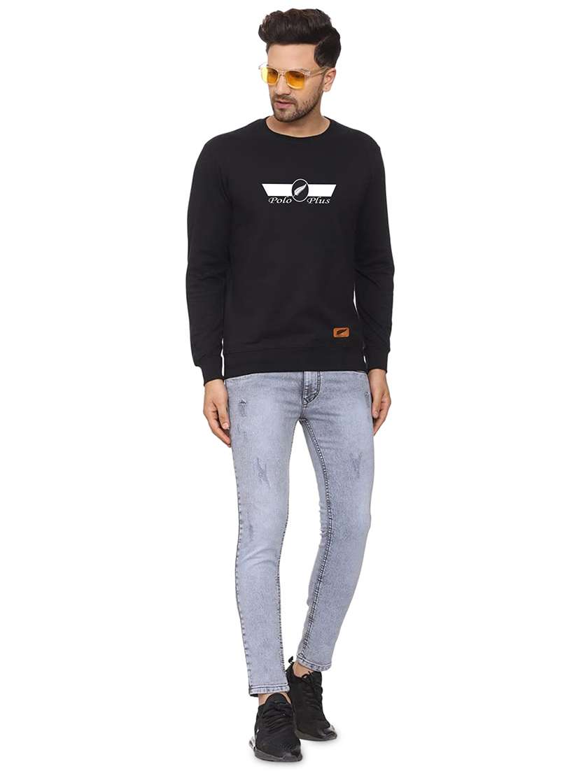 mens chest print sweatshirt - 18532515 - Standard Image - 3