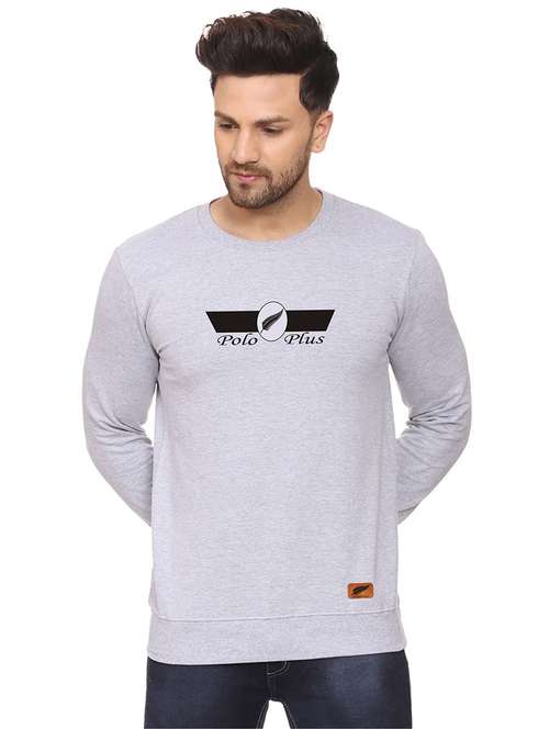 mens chest print sweatshirt - 18532516 - Standard Image - 0