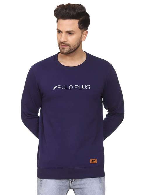 mens chest print sweatshirt - 18532522 - Standard Image - 0