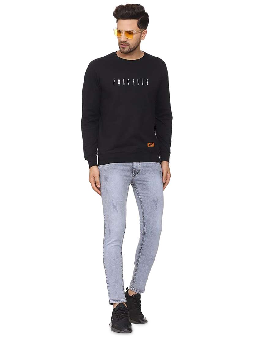 mens chest print sweatshirt - 18532523 - Standard Image - 3