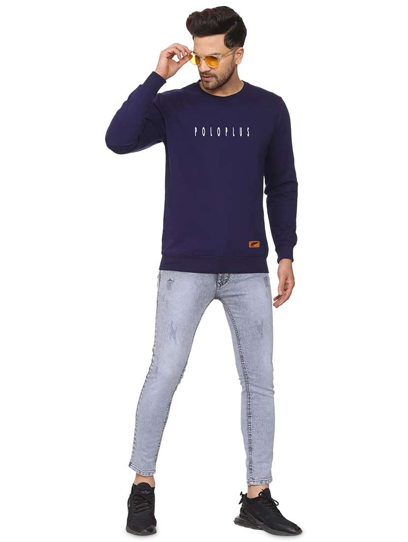 mens chest print sweatshirt - 18532526 - Standard Image - 3