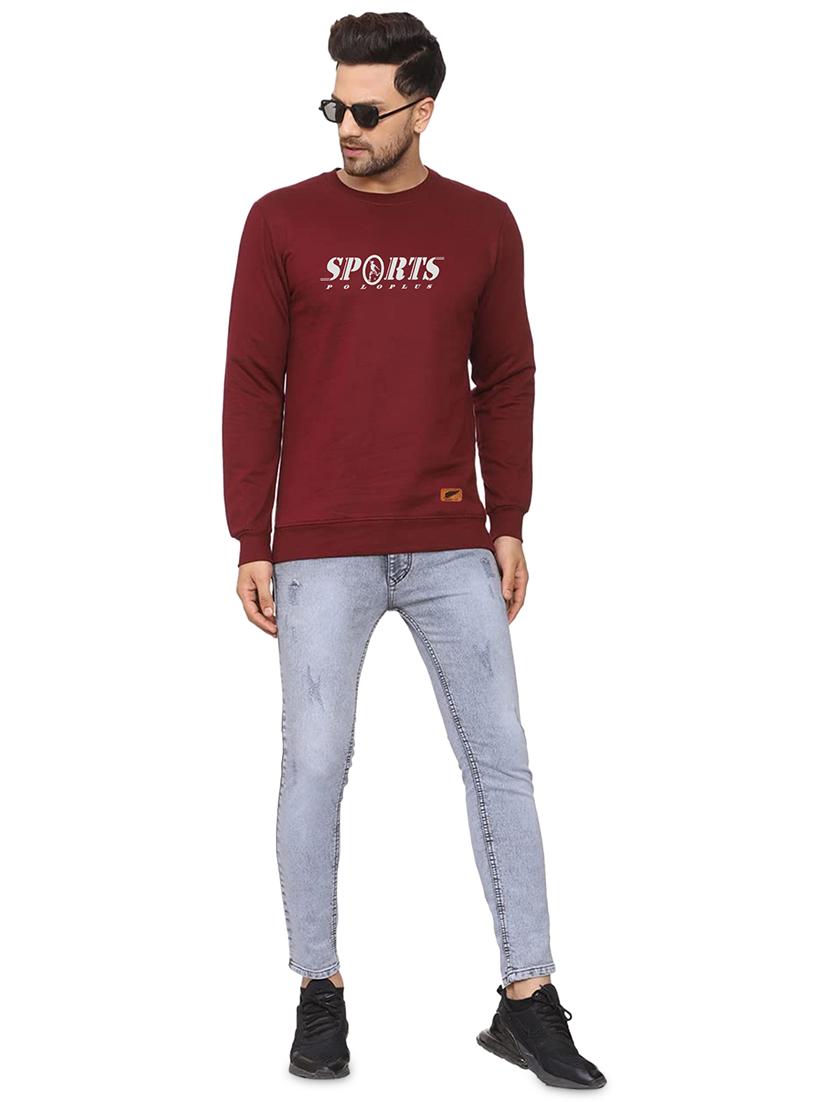 mens chest print sweatshirt - 18532533 - Standard Image - 3