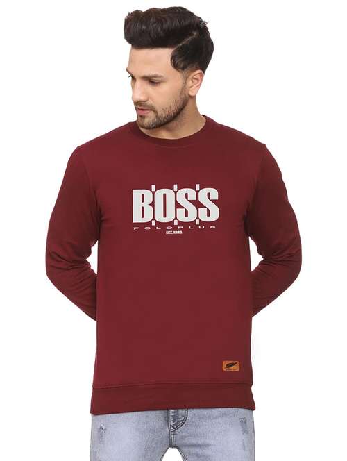 mens chest print sweatshirt - 18532537 - Standard Image - 0