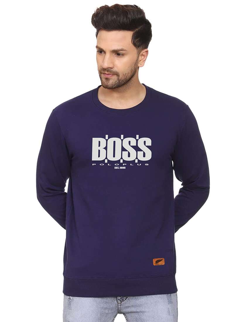 mens chest print sweatshirt