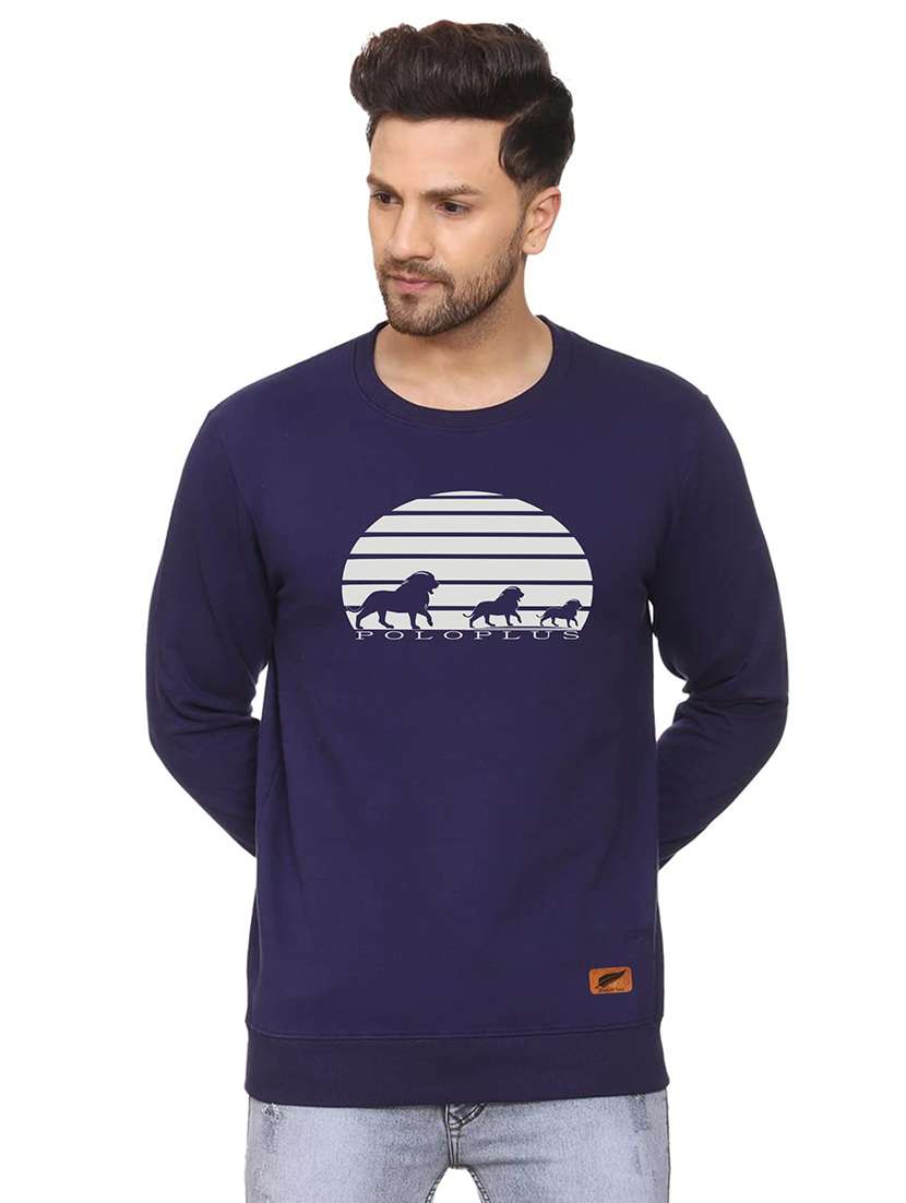 mens chest print sweatshirt - 18532542 - Zoom Image - 0