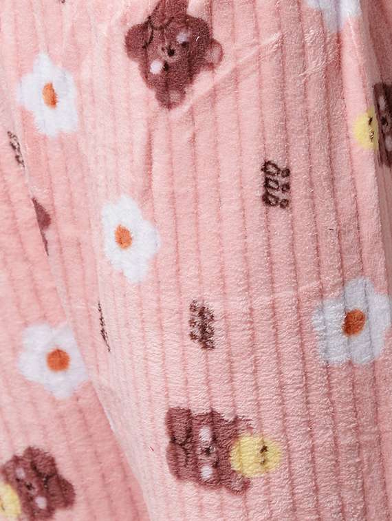 round neck printed nightwear pyjama set  - 18532736 -  Standard Image - 3