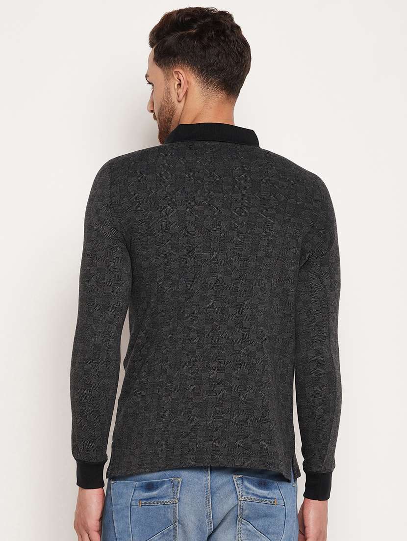 long sleeved printed polo t-shirt - 18532866 - Standard Image - 3