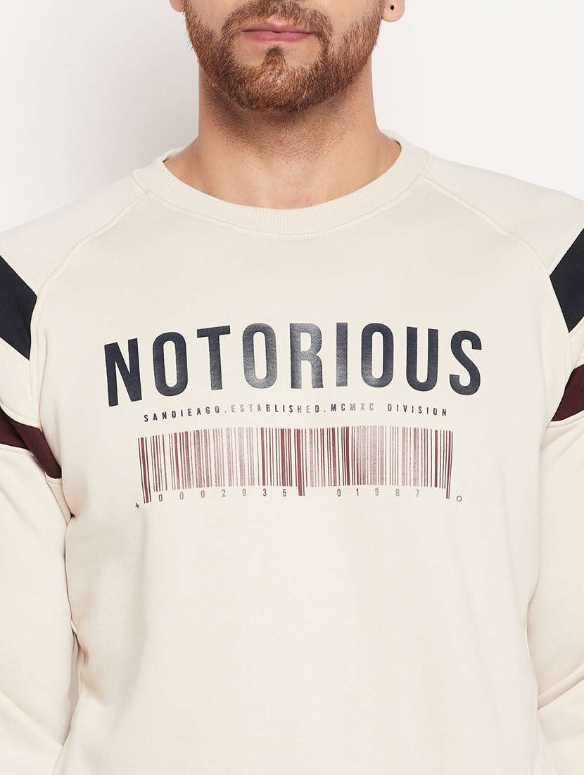 crew neck chest print sweatshirt - 18532874 -  Standard Image - 5