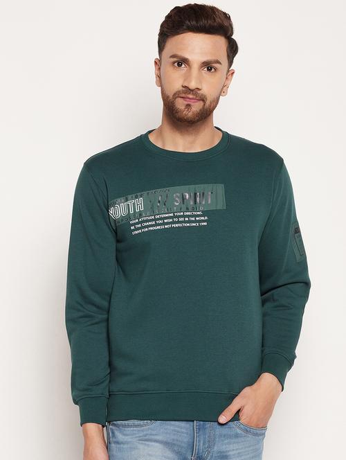 crew neck chest print sweatshirt - 18532881 - Standard Image - 0