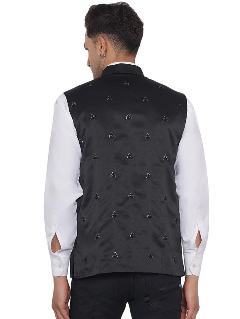 embroidered nehru jacket - 18532915 - Standard Image - 3