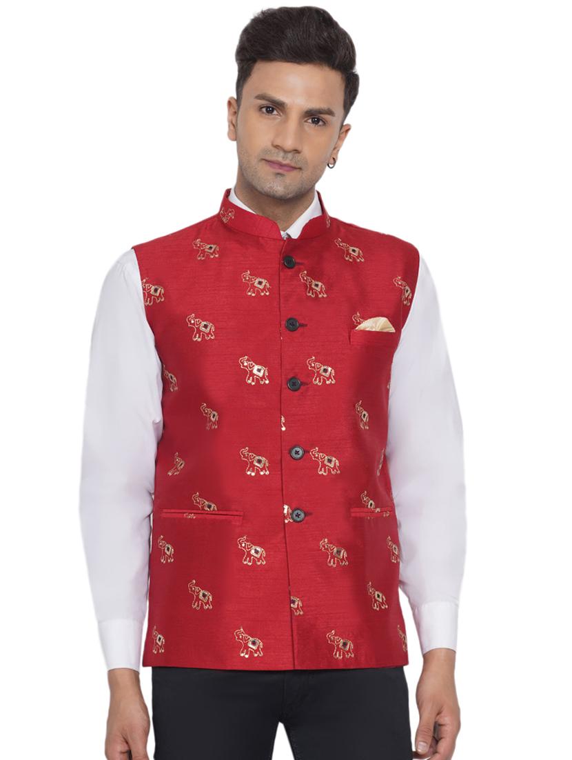 embroidered nehru jacket - 18532918 - Zoom Image - 0