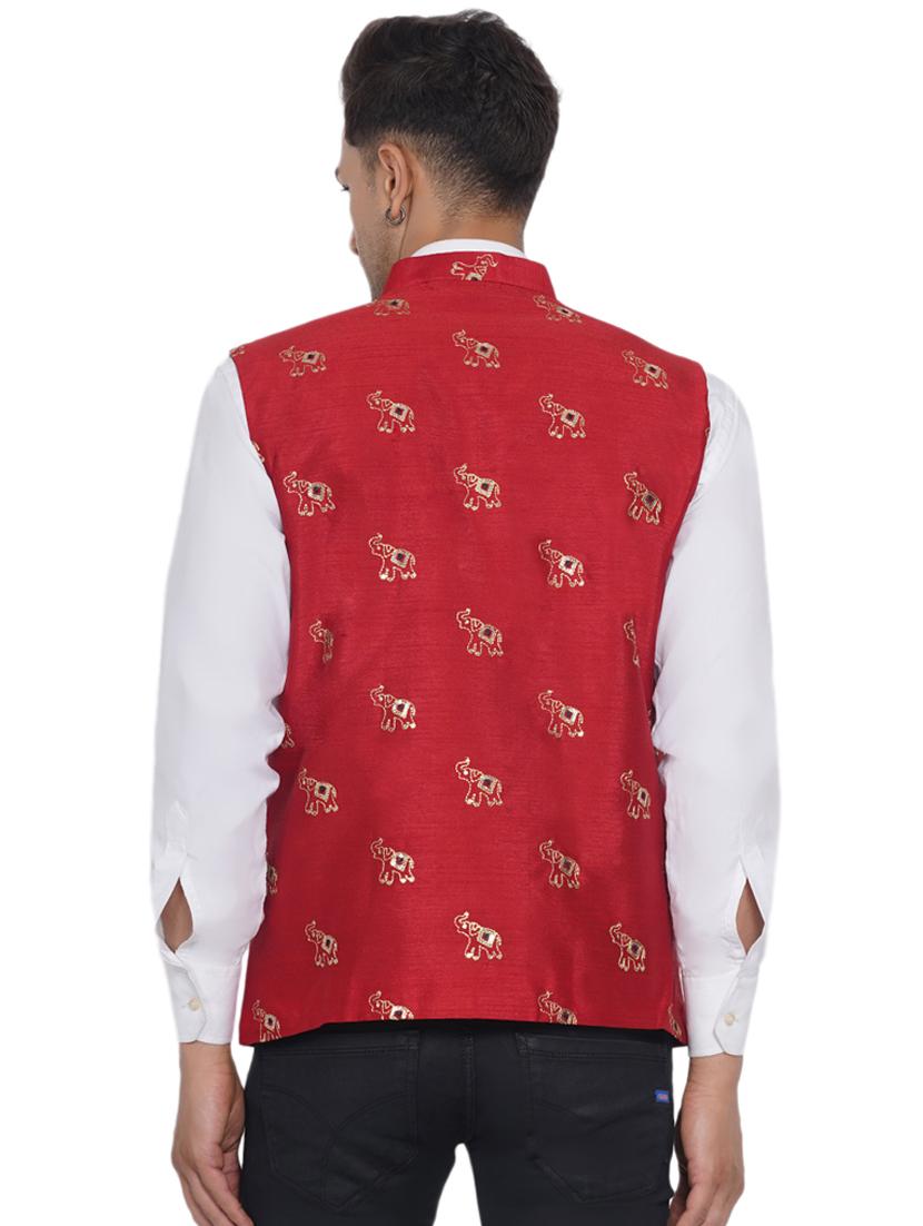 embroidered nehru jacket - 18532918 - Standard Image - 3