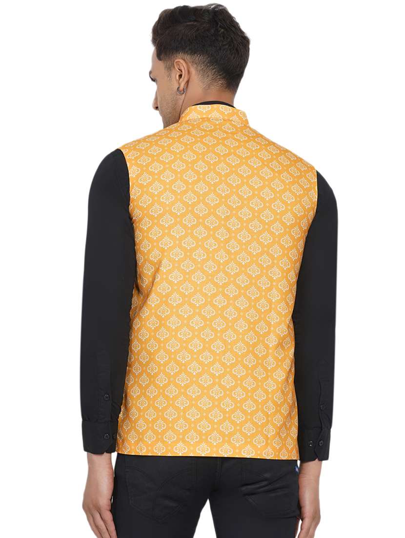printed nehru jacket - 18532926 -  Standard Image - 3