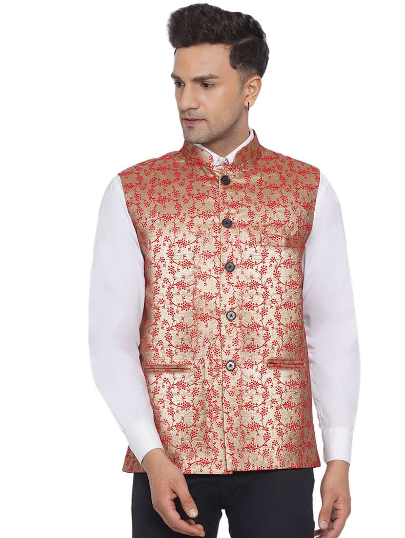 self designed nehru jacket - 18532934 - Zoom Image - 0