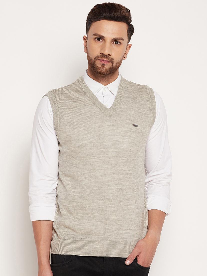 v neck solid pullover - 18532955 -  Zoom Image - 0
